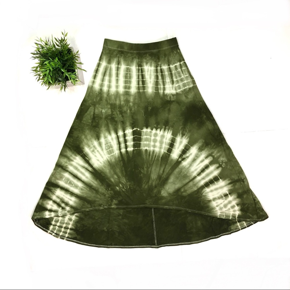 Brand new Go Couture Tie Die High Low Maxi Skirt